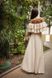 Красиве довге бежева сукня з воланом "Елеонора" 20 кольорів, розміри 40-60