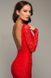 Нарядное красное платье с открытой спинкой "Фиалка" размеры 40-60
