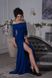 Вечірня облягаюча сукня синього кольору "Франческа" 20 кольорів, розміри 40-60