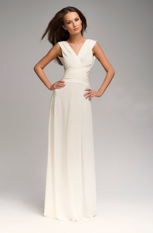 Нарядное белое платье-трансформер infinite dress 6 в 1 "Эмма" 25 цветов, размеры 40-54