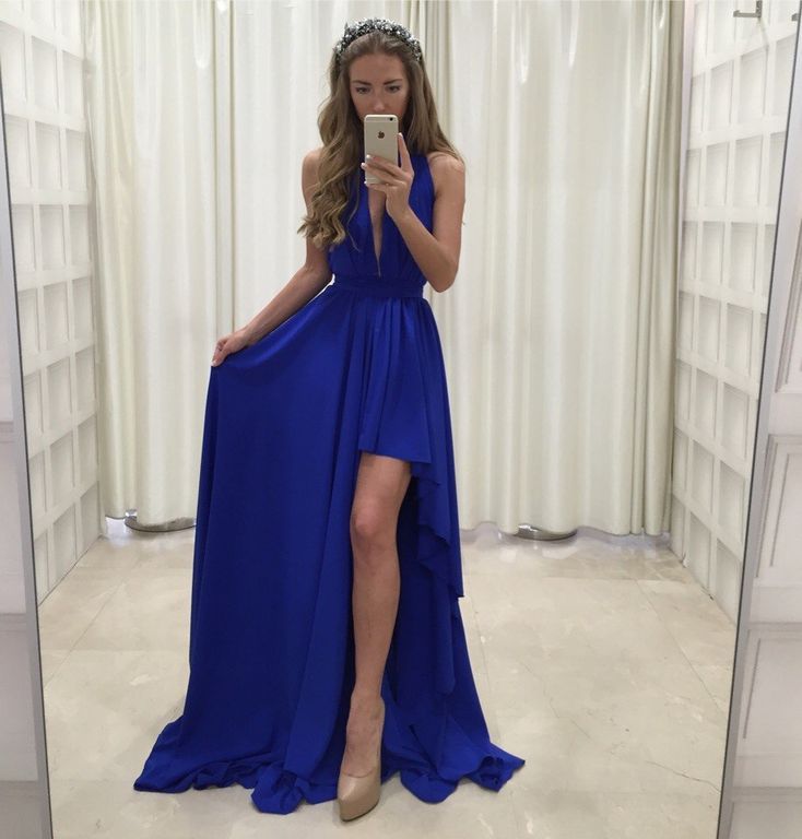 Синє вечірнє плаття з відкритою спинкою "Агнія" 20 кольорів, розміри 40-60