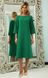 Зеленое платье миди с поясом "Янси" 20 цветов, размеры 40-60