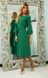 Зелене плаття міді з поясом "Янсі" 20 кольорів, розміри 40-60