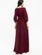 Вечернее длинное платье с рукавом-фонарик цвет марсала "Стейси" 25 цветов, размеры 40-60
