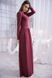 Бордовое длинное платье прямого кроя "Джесли" 20 цветов, размеры 40-60