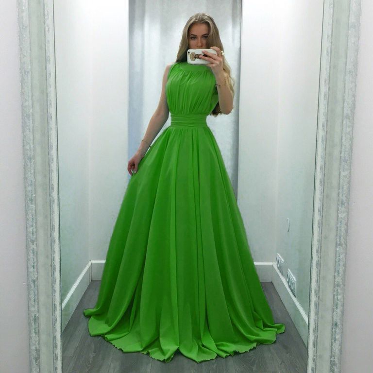 Роскошное зеленое вечернее платье "Сильвана" 20 цветов, размеры 40-60