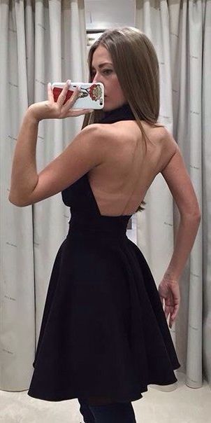 Коротке чорне плаття з відкритою спинкою "Схід" 20 кольорів, розміри 40-60