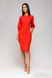 Красное деловое платье с длинным рукавом "Муза" 20 цветов, размеры 40-60