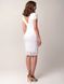 Белое короткое кружевное платье с вырезом на спинке "Ирма" 20 цветов, размеры 40-60