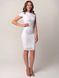 Белое короткое кружевное платье с вырезом на спинке "Ирма" 20 цветов, размеры 40-60