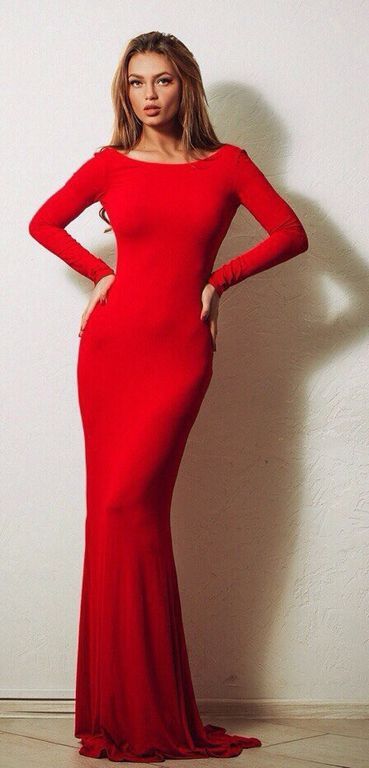 Нарядное красное платье годе "Анна" 20 цветов, размеры 40-60