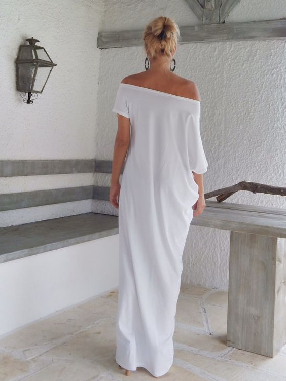 Элегантное белое платье в пол с открытыми плечиками, 20 цветов, размеры 40-60