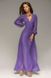 Бузкова довга сукня вільного крою "Тіана" 20 кольорів, розміри 40-60