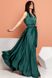 Розкішне смарагдове шовкове плаття в підлогу "Венді" 5 кольорів, розміри 40-54