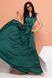 Роскошное изумрудное шелковое платье в пол "Венди" 5 цветов, размеры 40-54