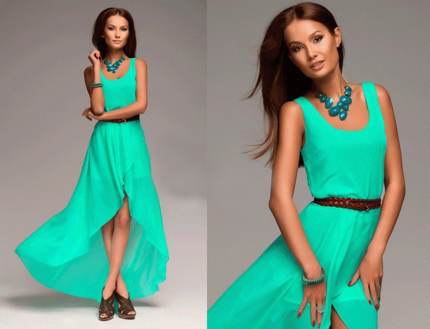Красиве плаття зі шлейфом "Васса" 20 кольорів, розміри 40-60
