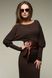 Коротке коричневе плаття-туніка "Дана" 20 кольорів, розміри 40-60