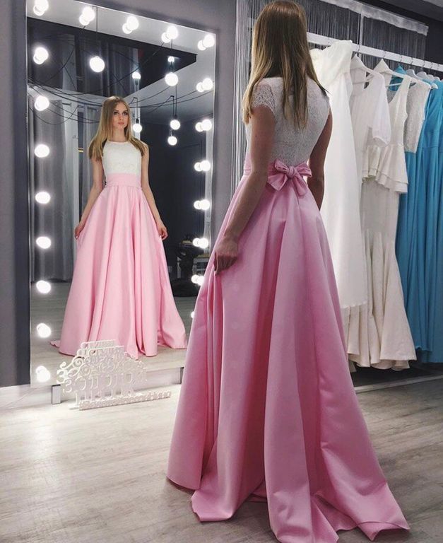 Ніжне рожеве довге плаття з гіпюром "Алексія" 20 кольорів, розміри 40-60