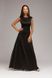 Красивое длинное платье черного цвета "Элиана" 20 цветов, размеры 40-60
