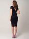 Чорна коротка мереживна сукня з вирізом на спинці "Ірма" 20 кольорів, розміри 40-60