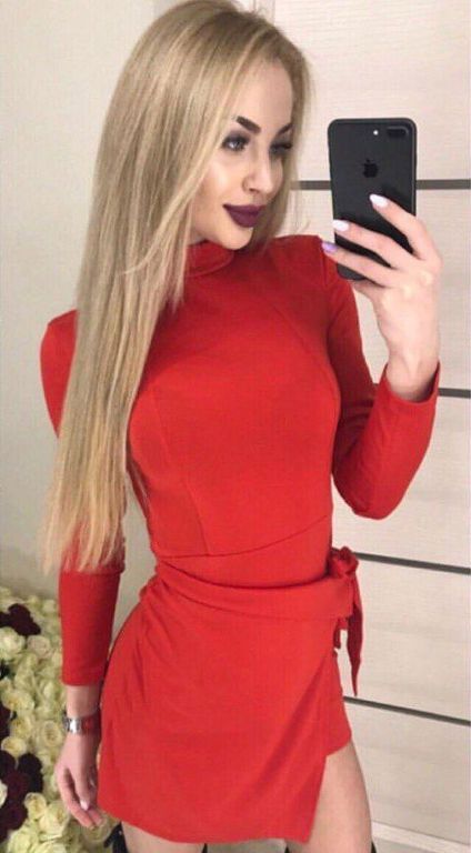 Коротке червоне плаття "Даміра" 20 кольорів, розміри 40-60