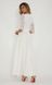Біле плаття в підлогу з мереживними рукавами "Вупі" 6 кольорів, розміри 40-60