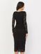 Коротке чорне коктейльне плаття з мережива з поясом "Верона" 20 кольорів, розміри 40-60
