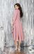 Сукня міді колір пудра з довгим рукавом "Галатея" 20 кольорів, розміри 40-60