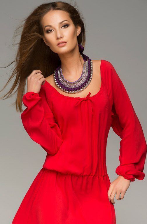 Эффектное красное вечернее платье "Корса" 20 цветов, размеры 40-60