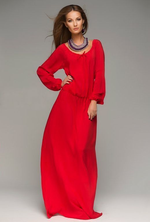 Ефектне червоне вечірнє плаття "Корса" 20 кольорів, розміри 40-60