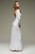Біле вечірнє плаття з відкритою спинкою "Княжна" 20 кольорів, розміри 40-60