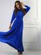 Довге вечірнє плаття синього кольору "Катерина" 20 кольорів, розміри 40-60