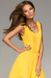 Желтое платье со шлейфом "Васса" 20 цветов, размеры 40-60