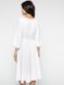 Біле плаття міді з рукавом-ліхтариком "Глафіра" 20 кольорів, розміри 40-60