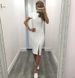 Красиве біле плаття з розрізом "Віолетта" 20 кольорів, розміри 40-60