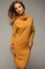 Стильне плаття-туніка гірчичного кольору "Алес" 20 кольорів, розміри 40-60