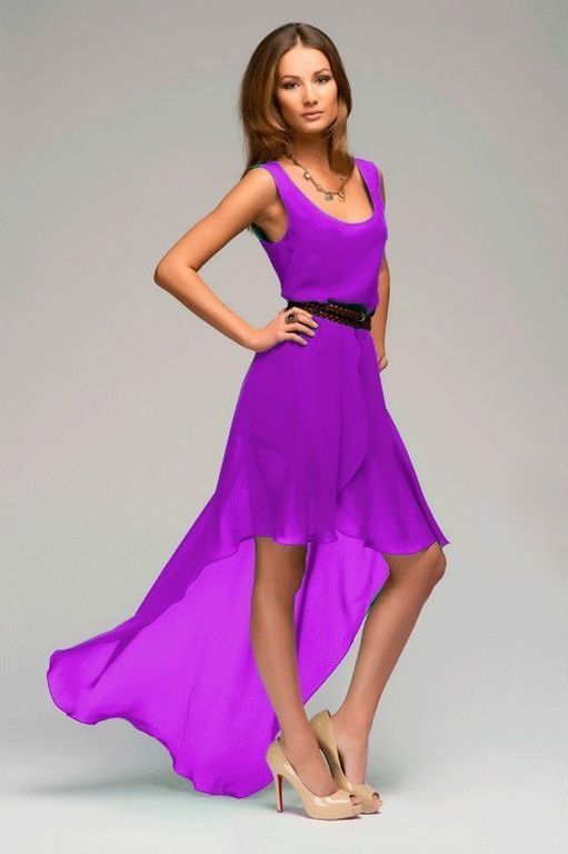 Ефектне плаття зі шлейфом "Васса" 20 кольорів, розміри 40-60