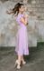 Сиреневое платье миди с рюшами "Дора" 20 цветов, размеры 40-60