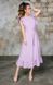 Сиреневое платье миди с рюшами "Дора" 20 цветов, размеры 40-60