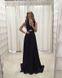 Ефектне чорна сукня з камінням "Шерон" 20 кольорів, розміри 40-60