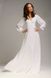 Нарядное белое платье в пол "Тиана" 20 цветов, размеры 40-60