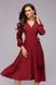 Красиве бордове плаття міді "Луїза" 20 кольорів, розміри 40-60