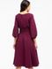 Сукня міді з рукавом-ліхтариком колір марсала "Глафіра" 20 кольорів, розміри 40-60