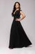 Красивое черное вечернее платье в пол "Матисса" 20 цветов, размеры 40-60