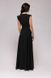 Красиве чорне вечірнє плаття в підлогу "Матісса" 20 кольорів, розміри 40-60