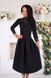 Черное платье миди с кружевной вставкой "Хилари" 6 цветов, размеры 40-60