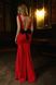 Красное вечернее платье в пол с бантом "Венеция" 20 цветов, размеры 40-60