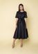 Чорне плаття міді з розкльошеною спідницею "Аполлонія" 20 кольорів, розміри 40-60