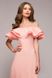 Розкішне вечірнє плаття з воланами колір пудра "Еріка" 20 кольорів, розміри 40-60