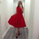 Яркое короткое красное платье "Антия" 20 цветов, размеры 40-60